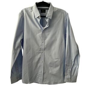 Vustra Blue Button Down Shirt Size XL NWT Organic Cotton